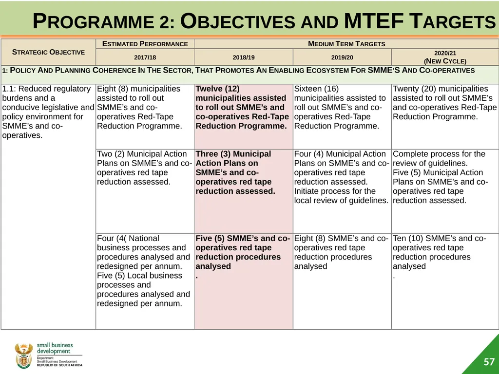 Department of Small Business Development (DSBD) - slide 57 of 77