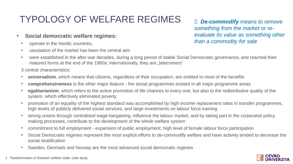 Transformationof swedish welfare state: case study - slide 3 of 19