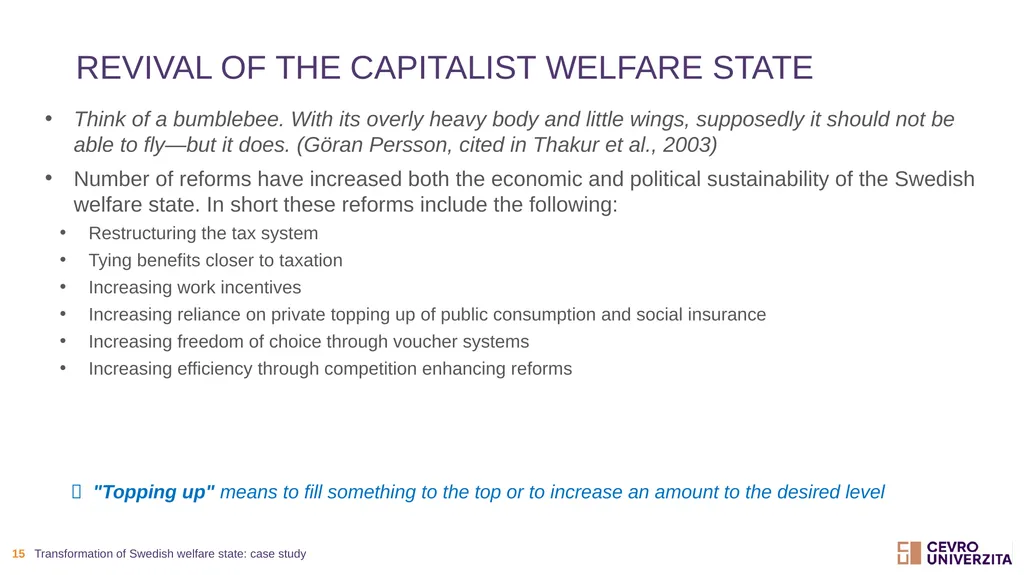 Transformationof swedish welfare state: case study - slide 15 of 19