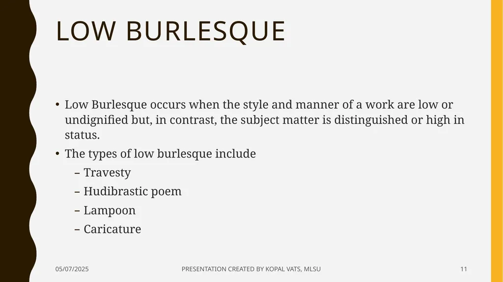 burlesque 12/22/2020 PRESENTATION CREATED BY KOPAL - slide 11 of 17