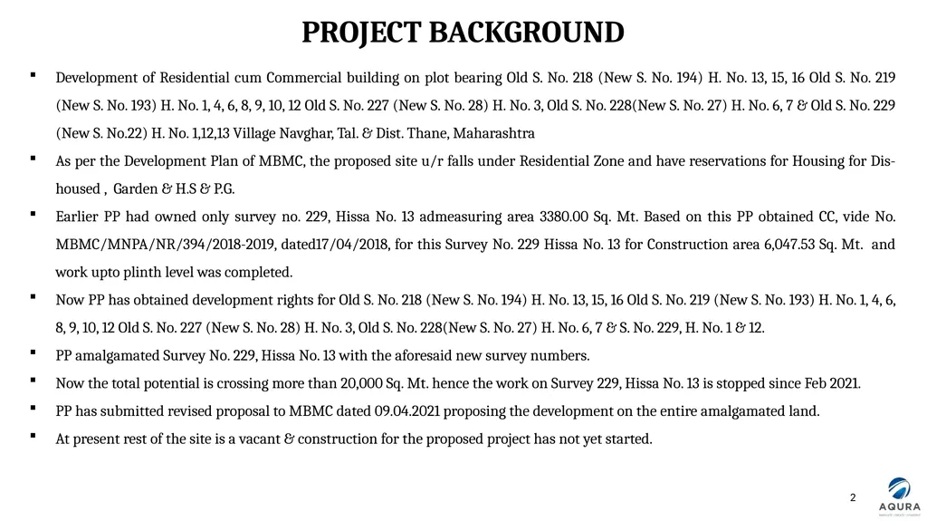 PRESENTATION FOR OBTAINING ENVIRONMENT CLEARANCE - slide 2 of 41