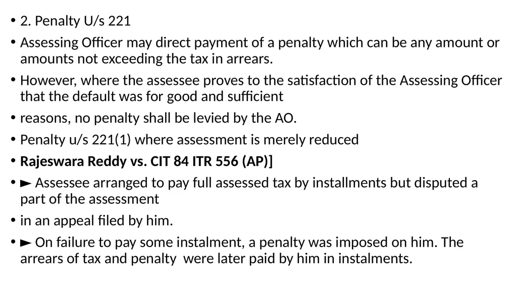 RECOVERY PROCEEDINGS AND STAY OF DEMAND UNDER THE - slide 11 of 53