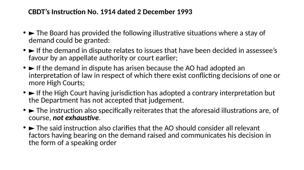 RECOVERY PROCEEDINGS AND STAY OF DEMAND UNDER THE - slide 36 of 53