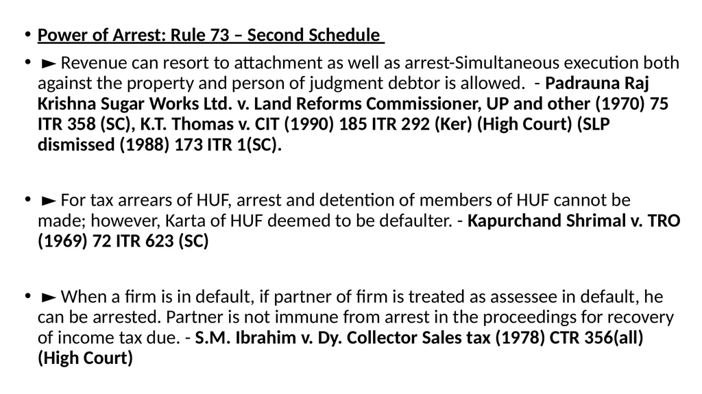 RECOVERY PROCEEDINGS AND STAY OF DEMAND UNDER THE - slide 28 of 53