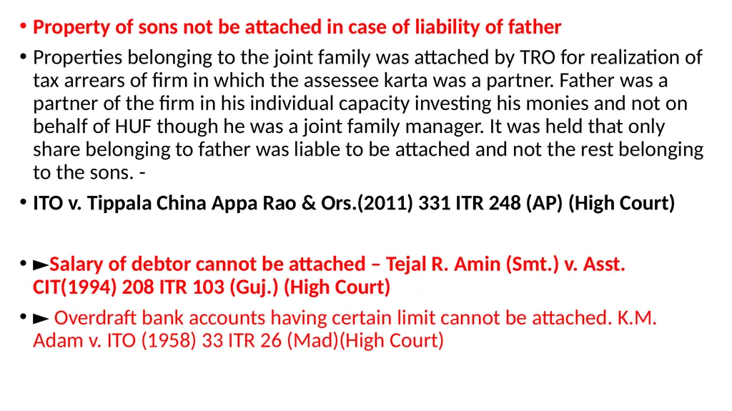 RECOVERY PROCEEDINGS AND STAY OF DEMAND UNDER THE - slide 17 of 53
