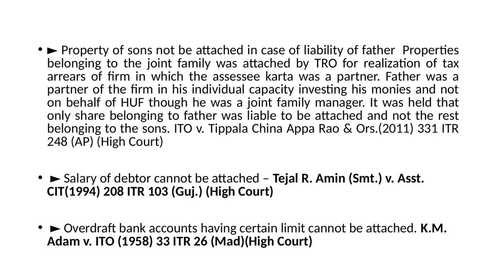 RECOVERY PROCEEDINGS AND STAY OF DEMAND UNDER THE - slide 26 of 53