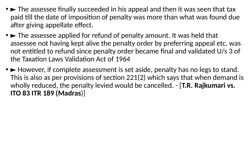 RECOVERY PROCEEDINGS AND STAY OF DEMAND UNDER THE - slide 12 of 53