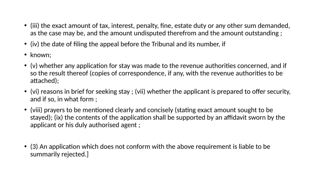 RECOVERY PROCEEDINGS AND STAY OF DEMAND UNDER THE - slide 49 of 53