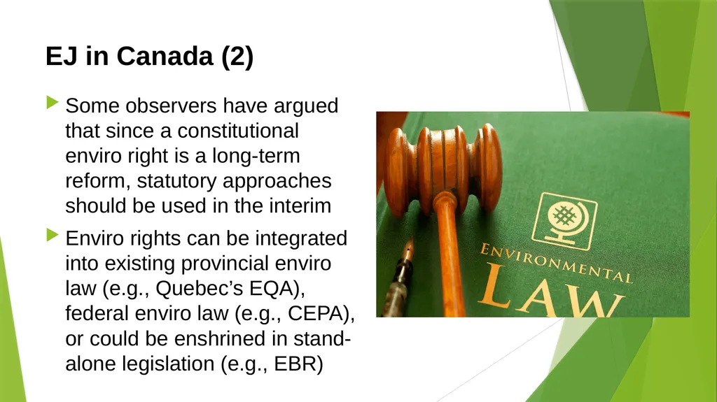 1 Environmental Justice: Recent Legislative - slide 7 of 16