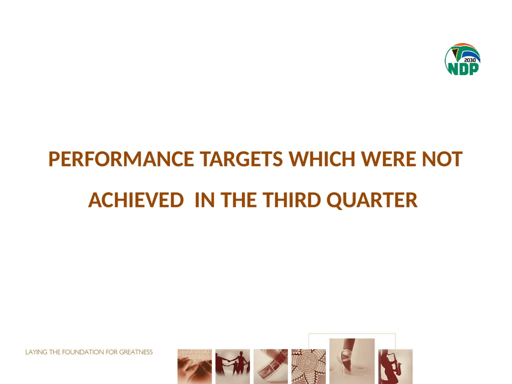 THIRD QUARTER PERFORMANCE REPORT Director-General - slide 25 of 53