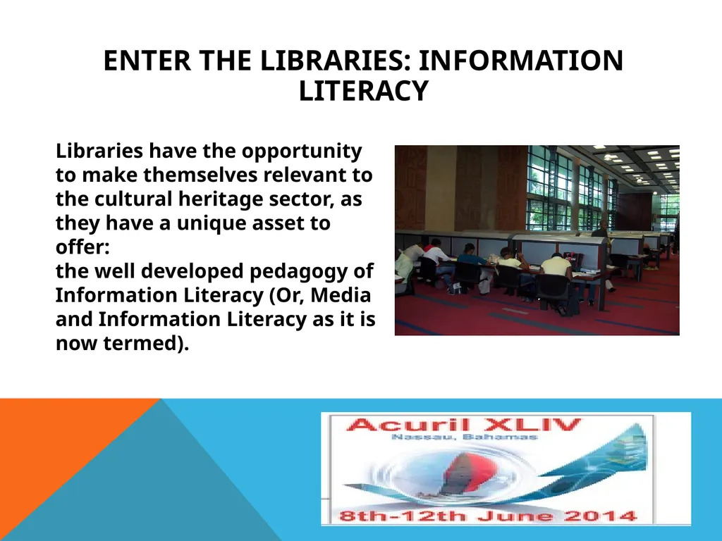Theory and Practice of Information Literacy and - slide 19 of 33