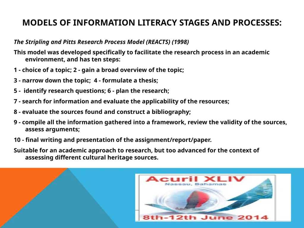 Theory and Practice of Information Literacy and - slide 22 of 33