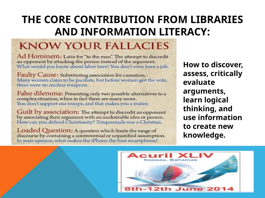 Theory and Practice of Information Literacy and - slide 29 of 33