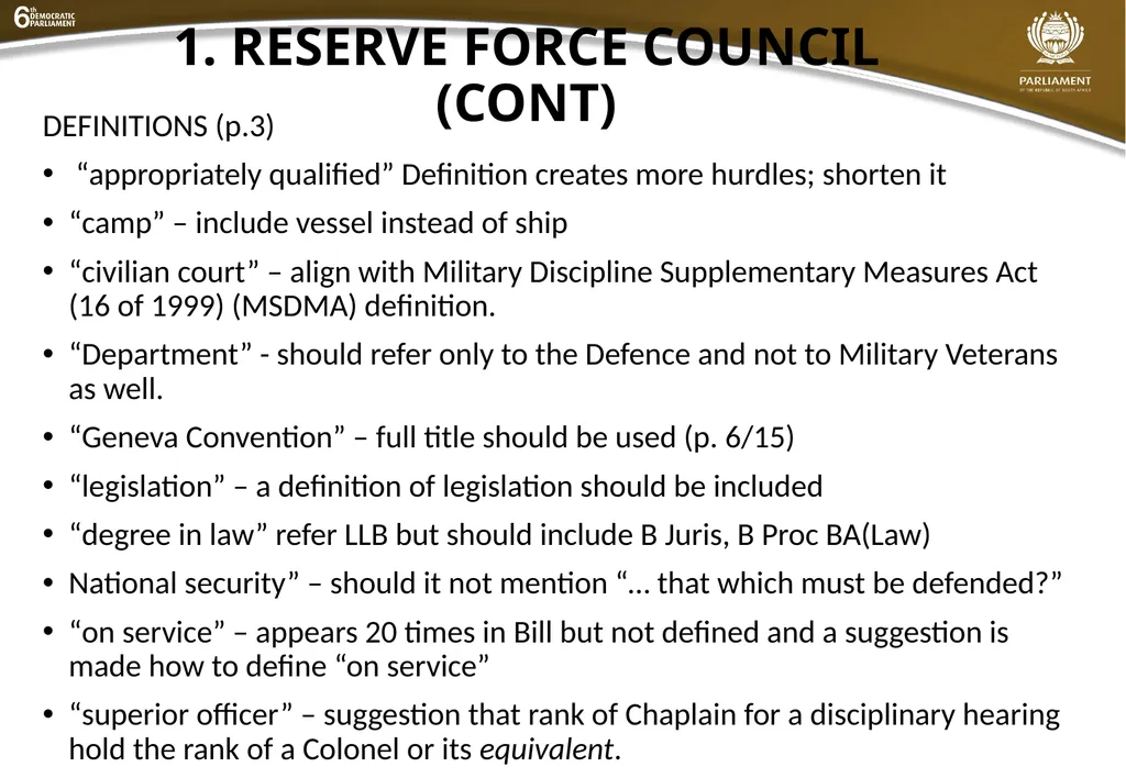 Summary of submissions to the MDB [B21 – 2019] - slide 9 of 43