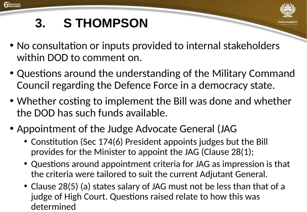 Summary of submissions to the MDB [B21 – 2019] - slide 15 of 43