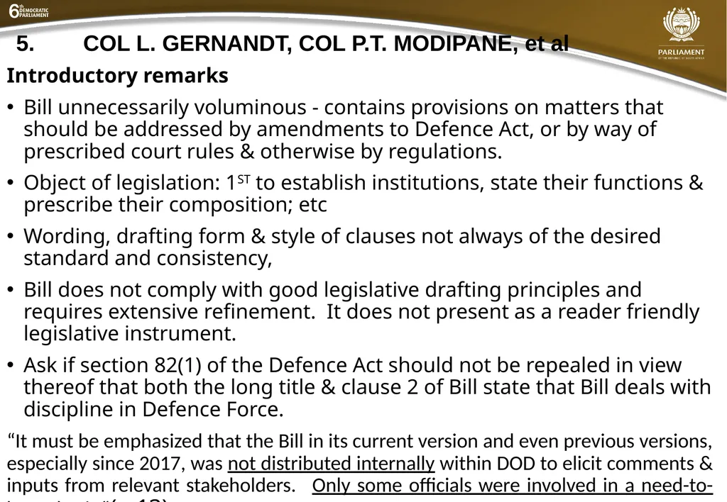 Summary of submissions to the MDB [B21 – 2019] - slide 20 of 43