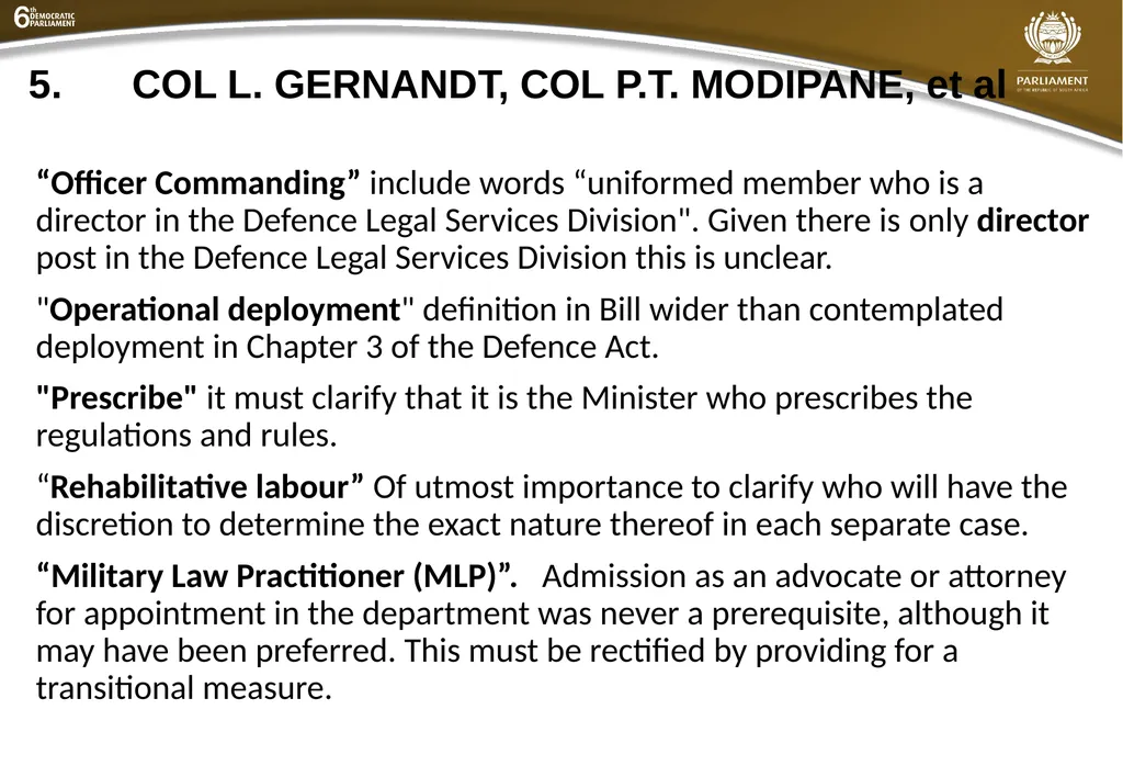 Summary of submissions to the MDB [B21 – 2019] - slide 22 of 43