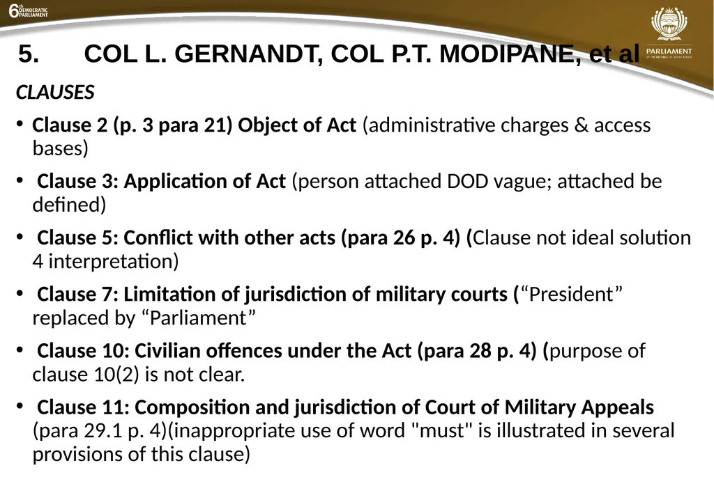 Summary of submissions to the MDB [B21 – 2019] - slide 23 of 43