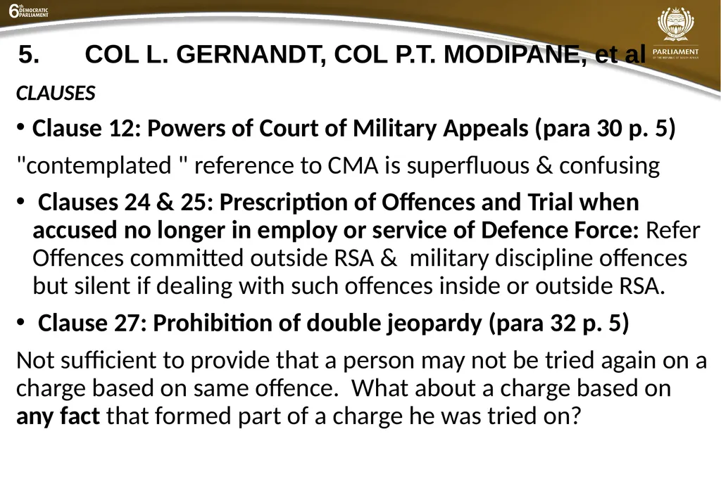 Summary of submissions to the MDB [B21 – 2019] - slide 24 of 43