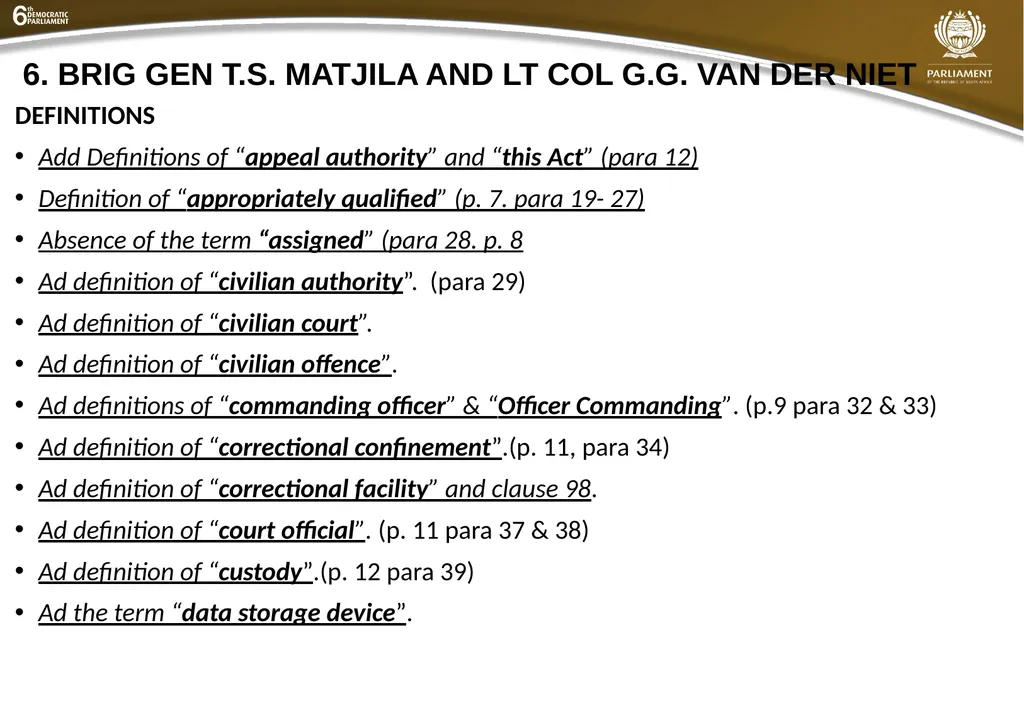 Summary of submissions to the MDB [B21 – 2019] - slide 40 of 43