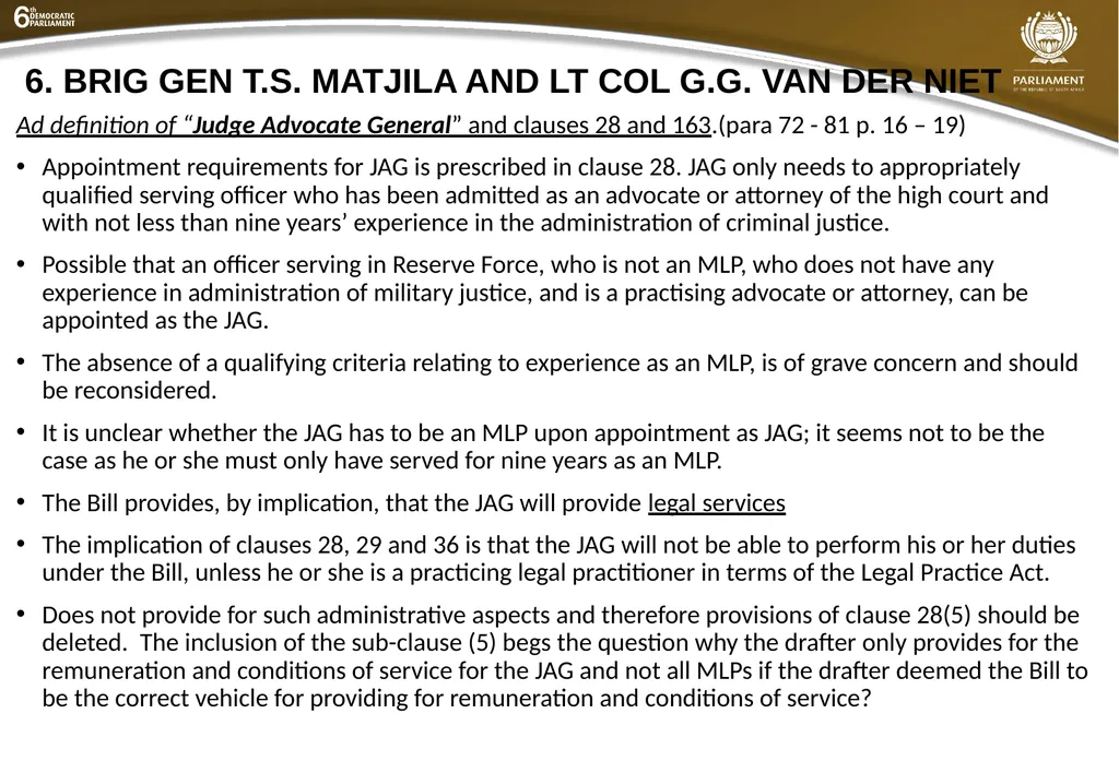 Summary of submissions to the MDB [B21 – 2019] - slide 42 of 43