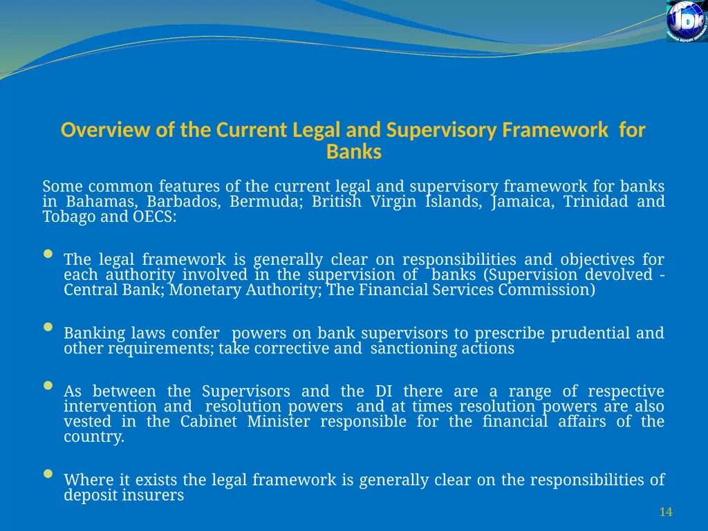 Challenges for Regulatory/Insolvency Regimes to - slide 14 of 27