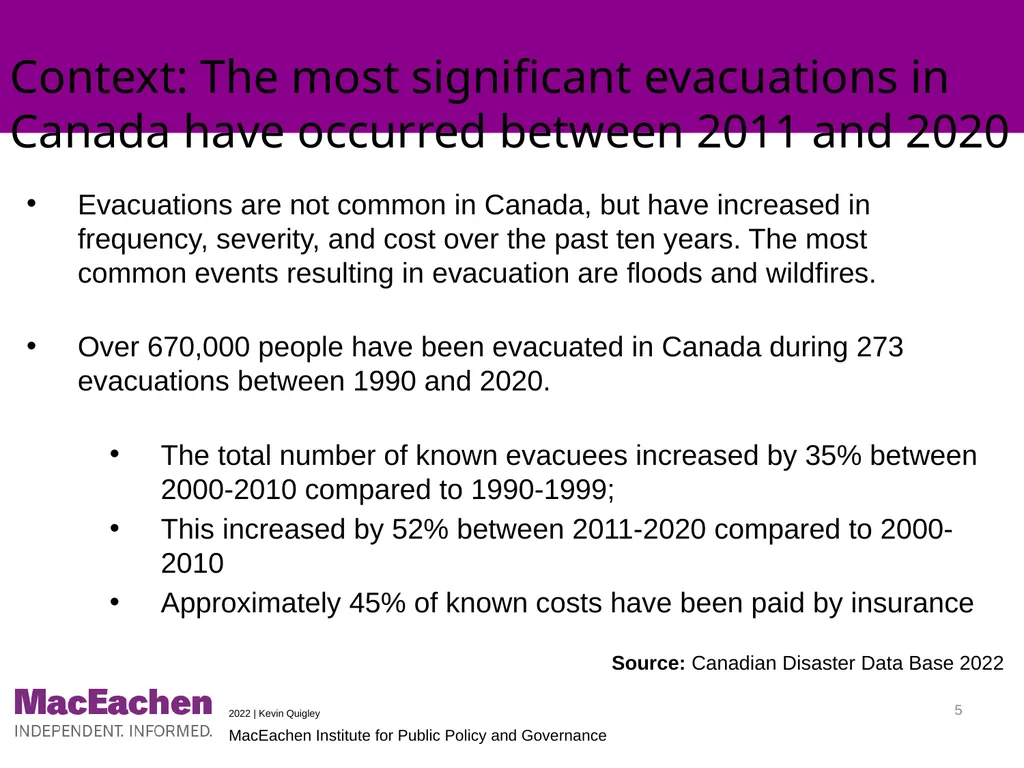 Improving Accessibility of Emergency Evacuations: - slide 5 of 19