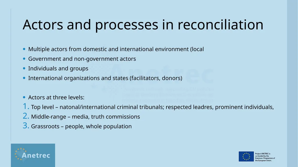 What is reconciliation? Definitions, scope, - slide 9 of 18