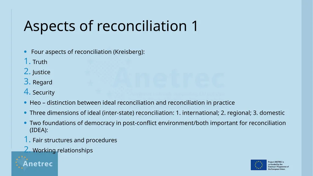 What is reconciliation? Definitions, scope, - slide 7 of 18