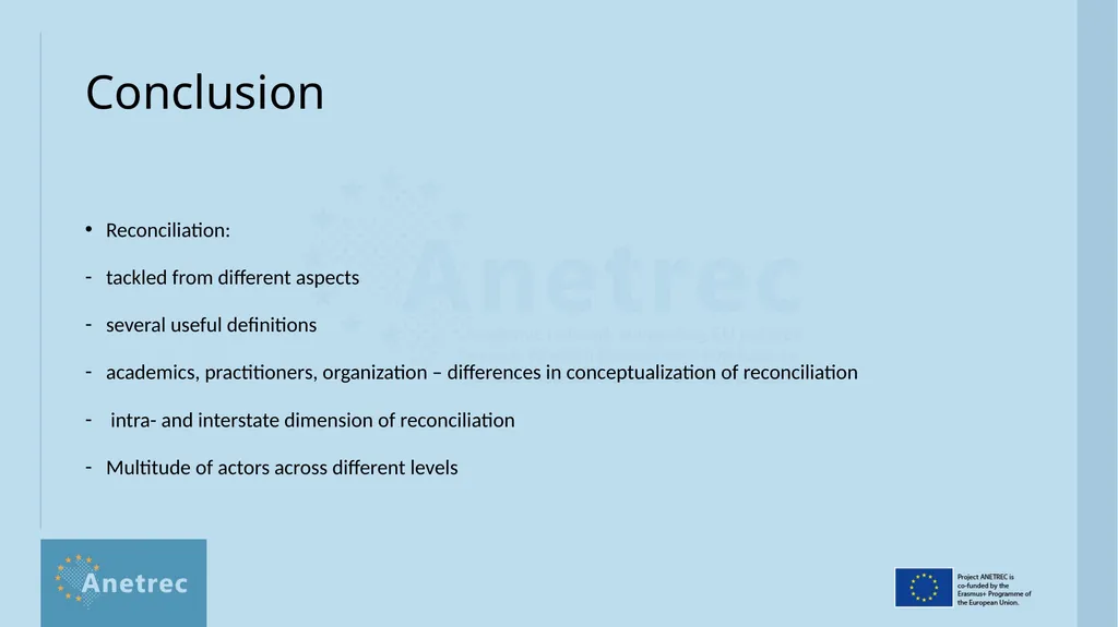 What is reconciliation? Definitions, scope, - slide 15 of 18