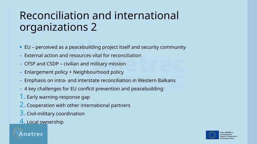 What is reconciliation? Definitions, scope, - slide 13 of 18