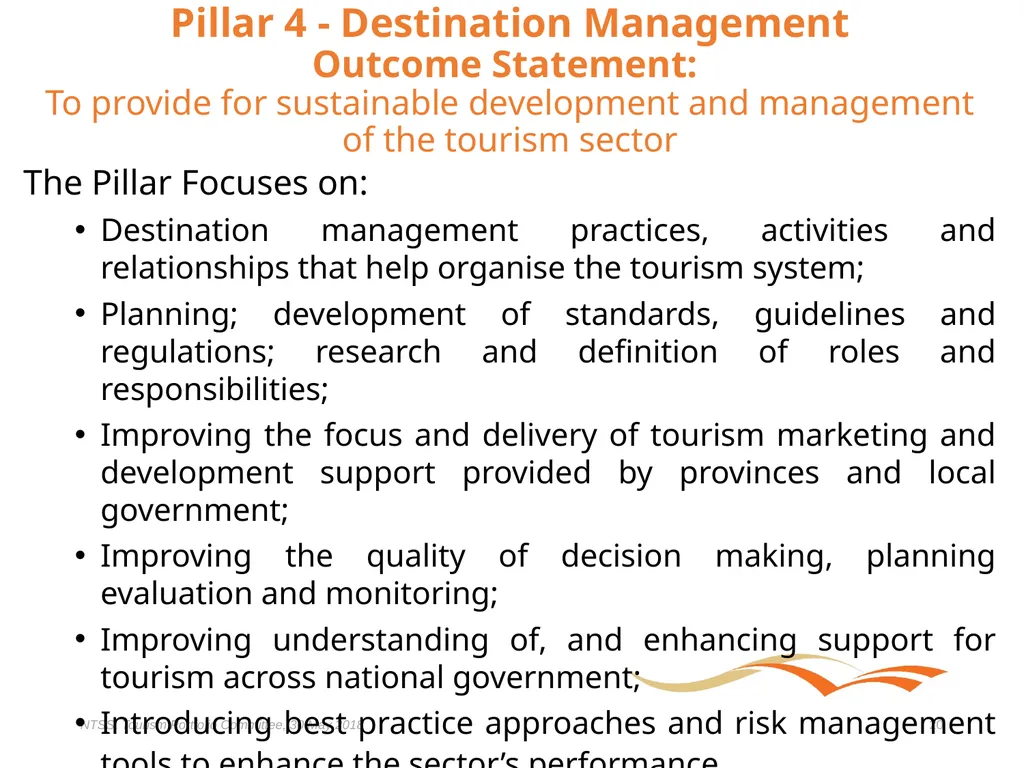 Presentation to the Portfolio Committee on Tourism - slide 20 of 32