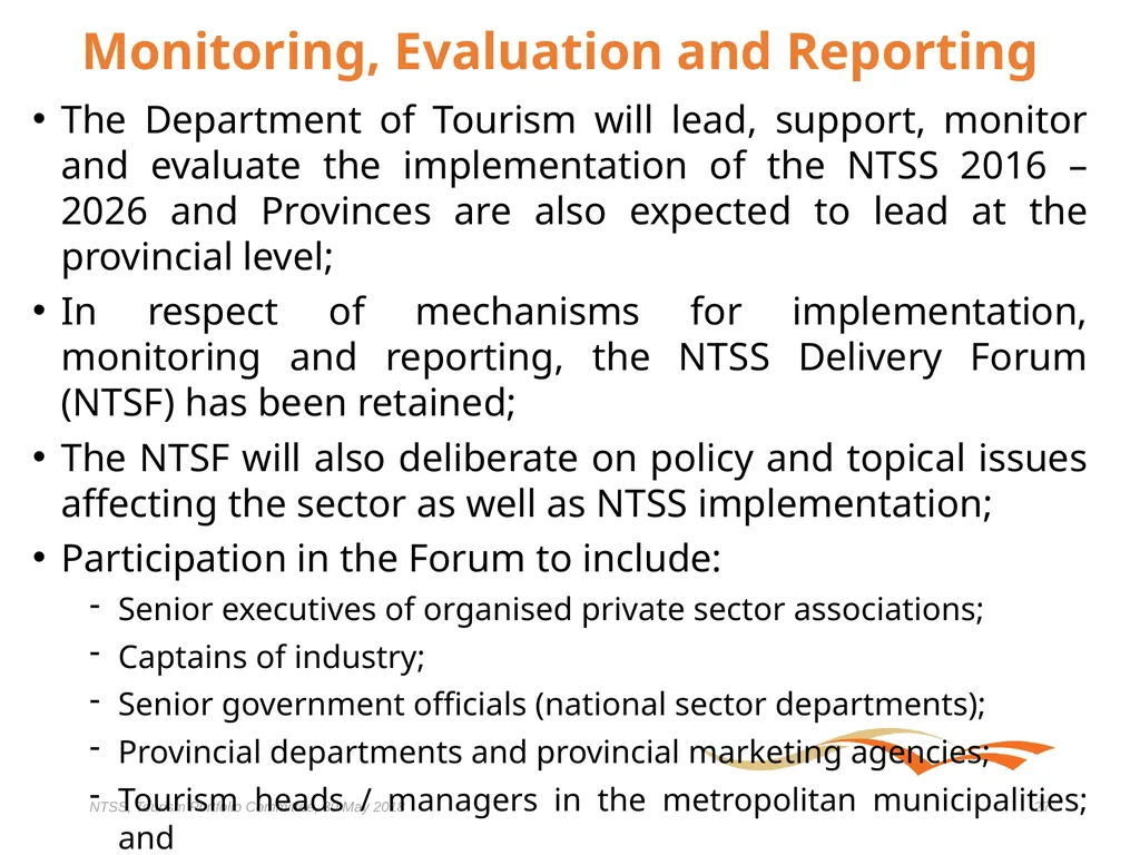 Presentation to the Portfolio Committee on Tourism - slide 27 of 32