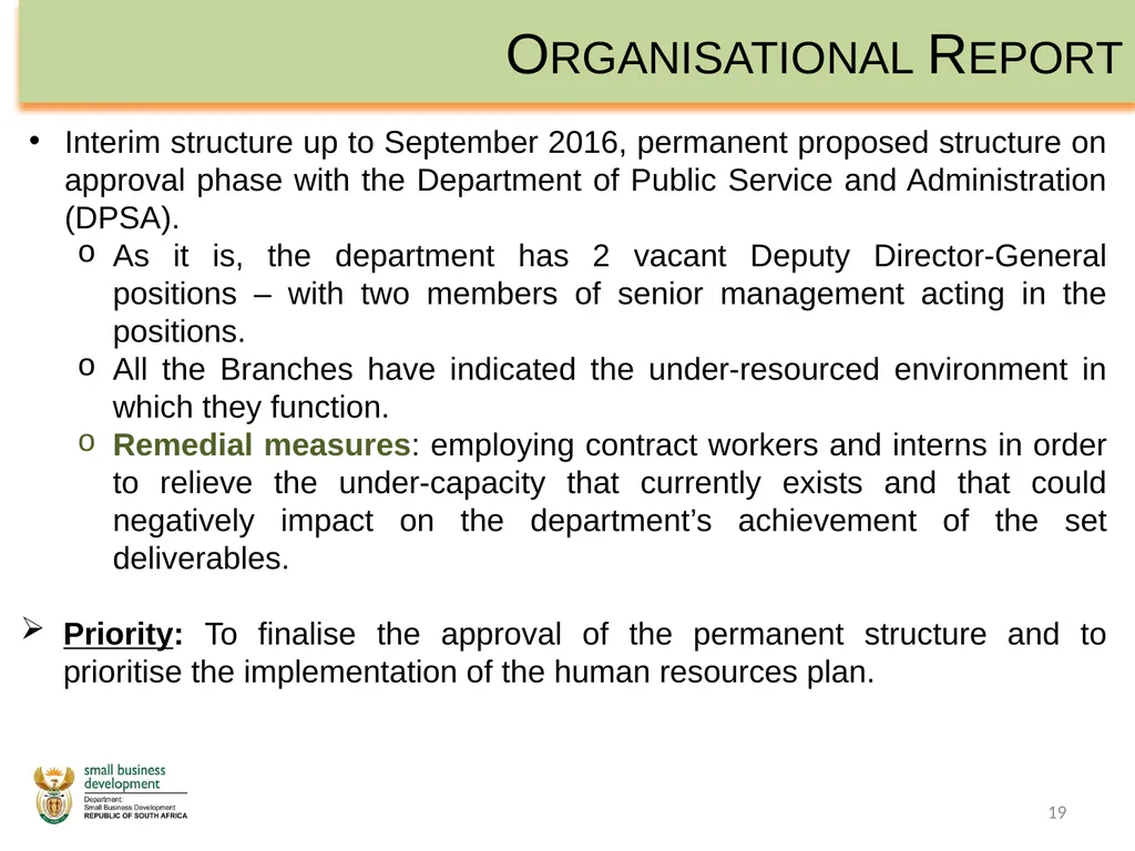 Department of Small Business Development - slide 19 of 92