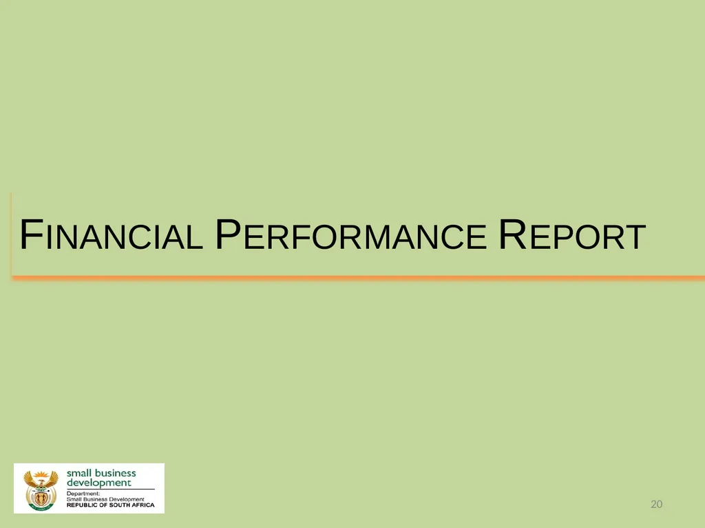 Department of Small Business Development - slide 20 of 92