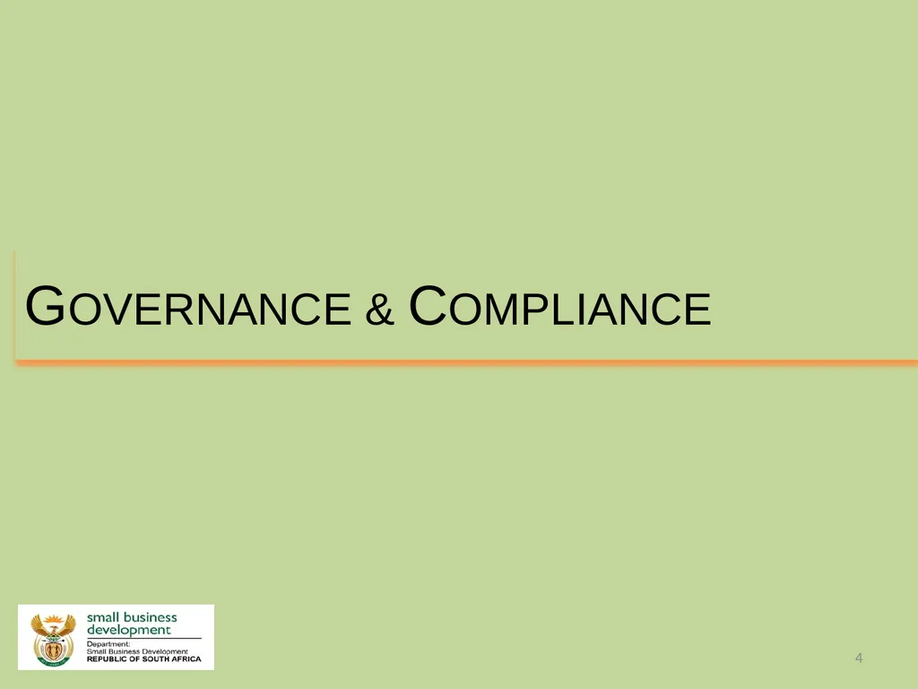 Department of Small Business Development - slide 4 of 92