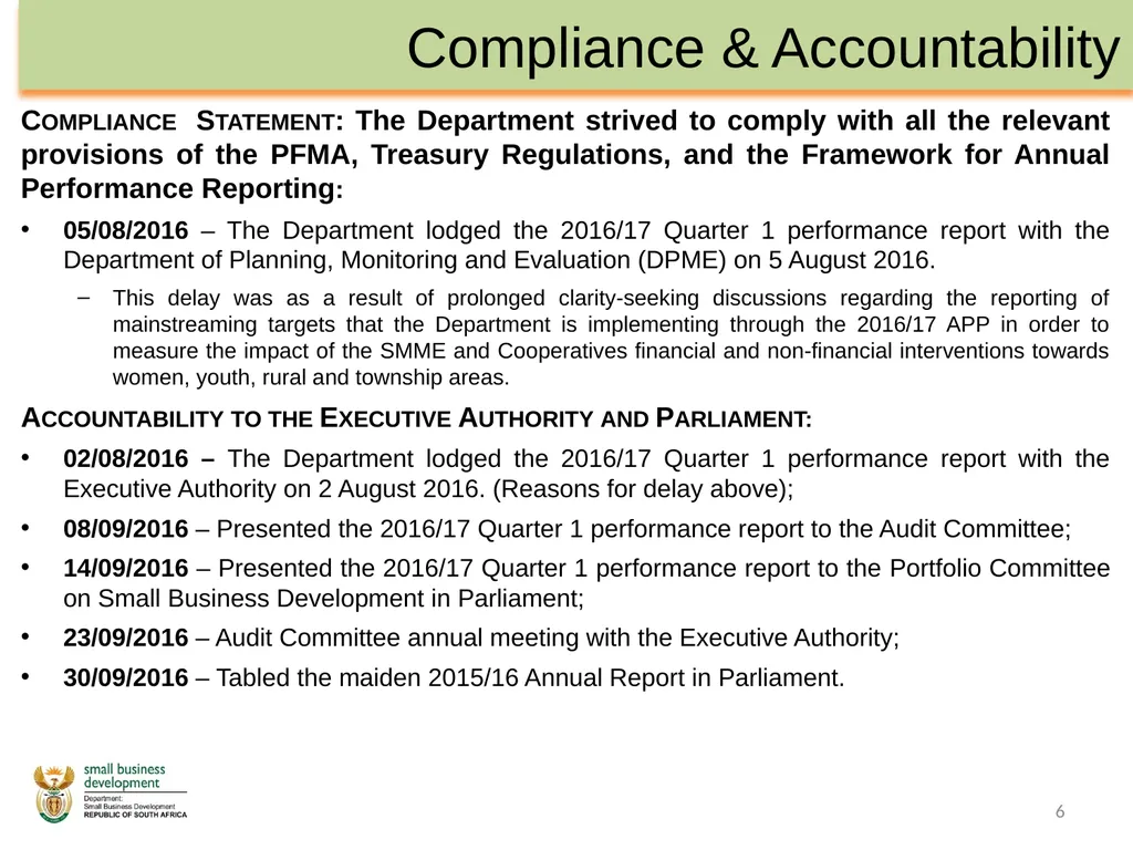 Department of Small Business Development - slide 6 of 92