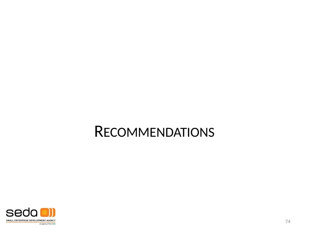 Department of Small Business Development - slide 74 of 92