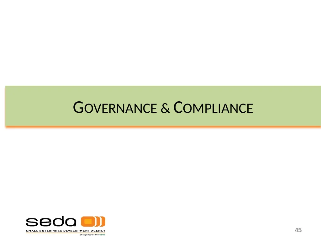Department of Small Business Development - slide 45 of 92