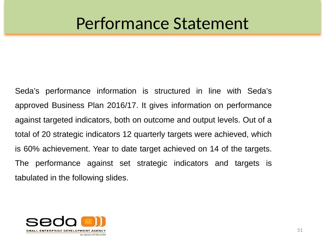 Department of Small Business Development - slide 51 of 92