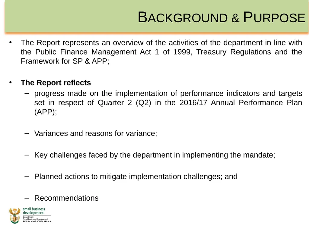 Department of Small Business Development - slide 3 of 92