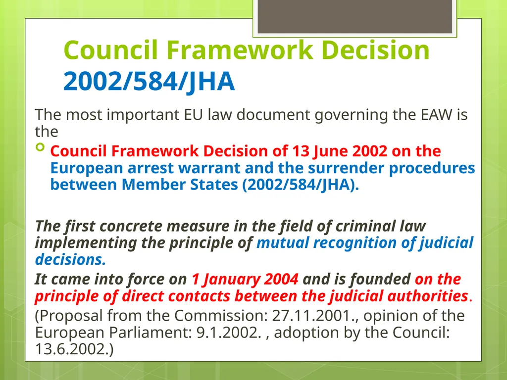 Introduction to EU Criminal Law Prof. B. J. - slide 17 of 91