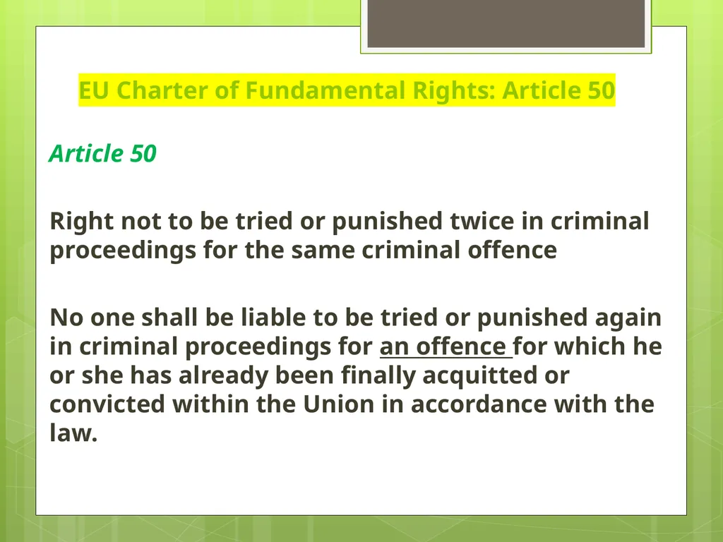 Introduction to EU Criminal Law Prof. B. J. - slide 59 of 91