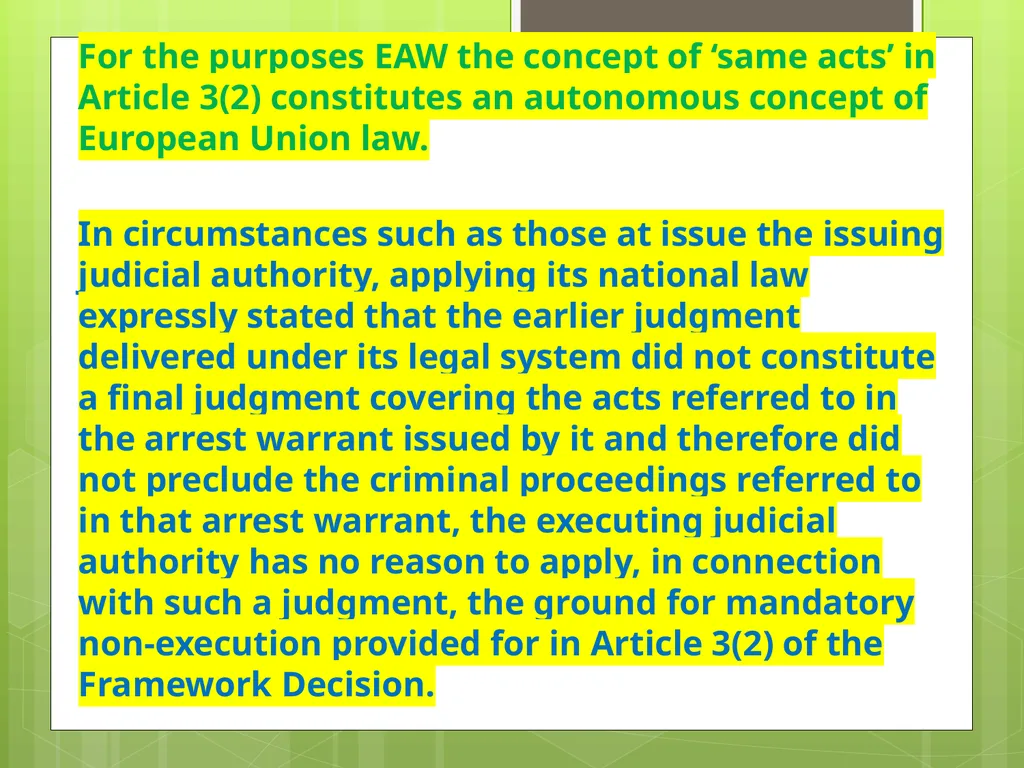 Introduction to EU Criminal Law Prof. B. J. - slide 71 of 91