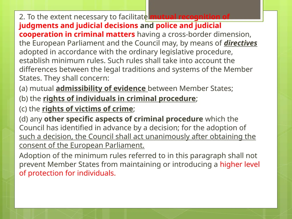 Introduction to EU Criminal Law Prof. B. J. - slide 23 of 91