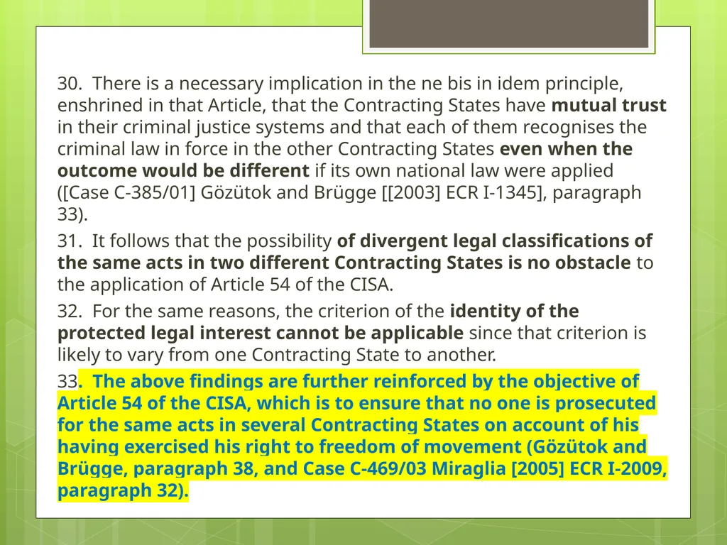 Introduction to EU Criminal Law Prof. B. J. - slide 63 of 91