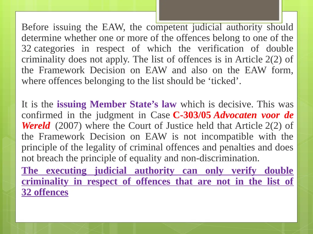 Introduction to EU Criminal Law Prof. B. J. - slide 50 of 91