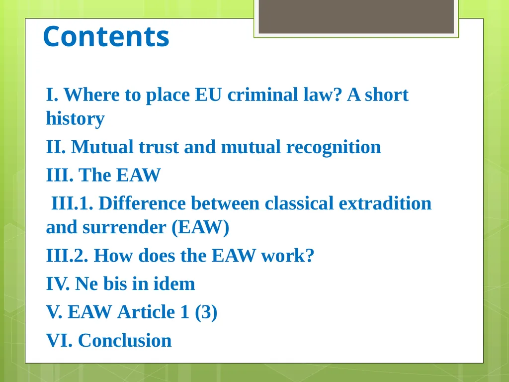 Introduction to EU Criminal Law Prof. B. J. - slide 2 of 91