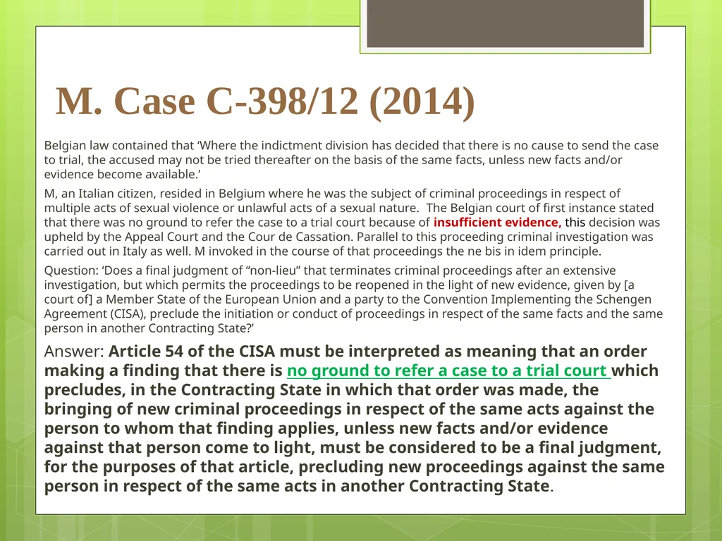 Introduction to EU Criminal Law Prof. B. J. - slide 72 of 91