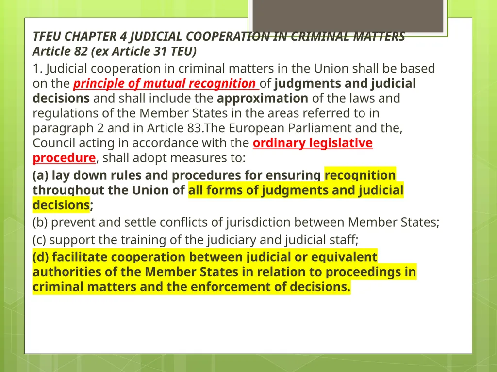 Introduction to EU Criminal Law Prof. B. J. - slide 22 of 91